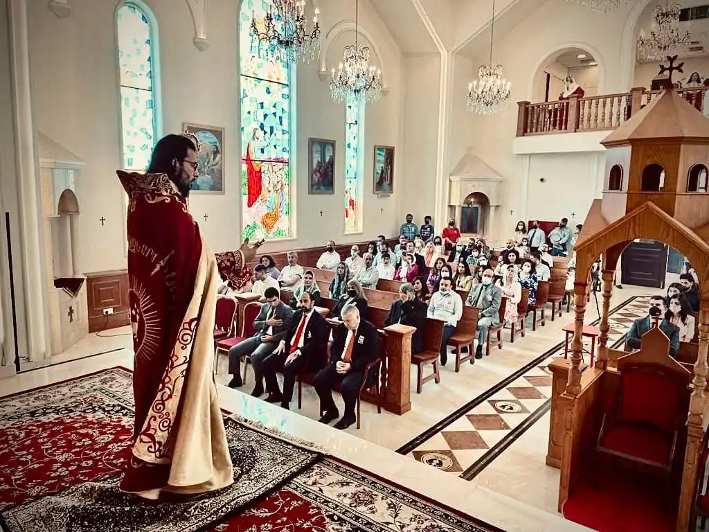  Սուրբ Զատկուան Եպիսկոպոսական Պատարագ՝ Ապու Տապիի մէջ 