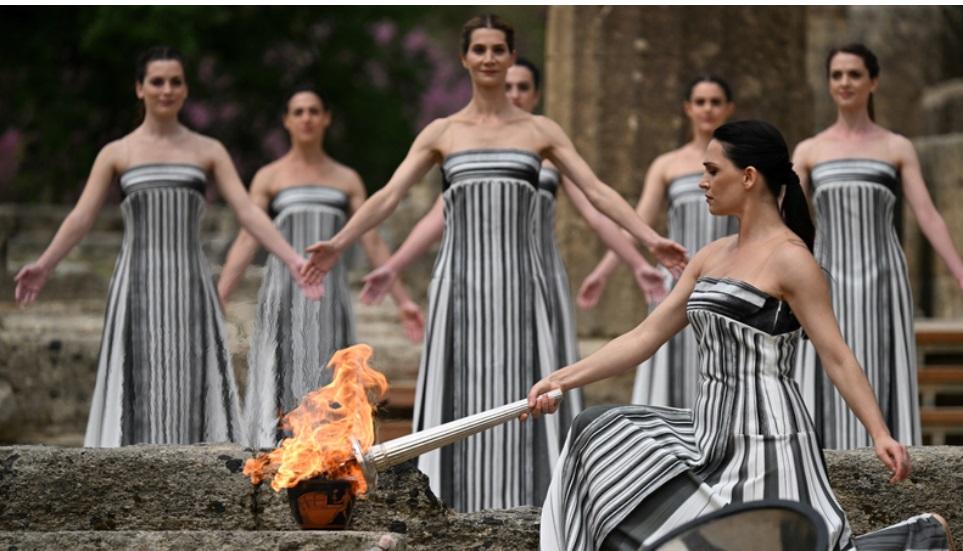 Յունաստանի մէջ վառուած է Փարիզի 33-րդ ամառնային Ողիմպիական խաղերու կրակը