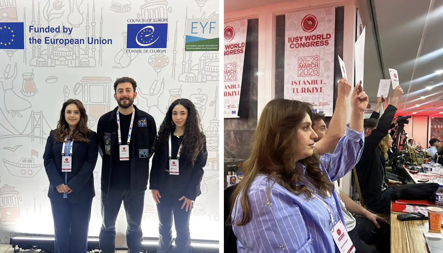 ՀՅԴ-ի Երիտասարդականը մասնակցեցաւ Պոլսոյ մէջ գումարուած IUSY-ի համագումարին