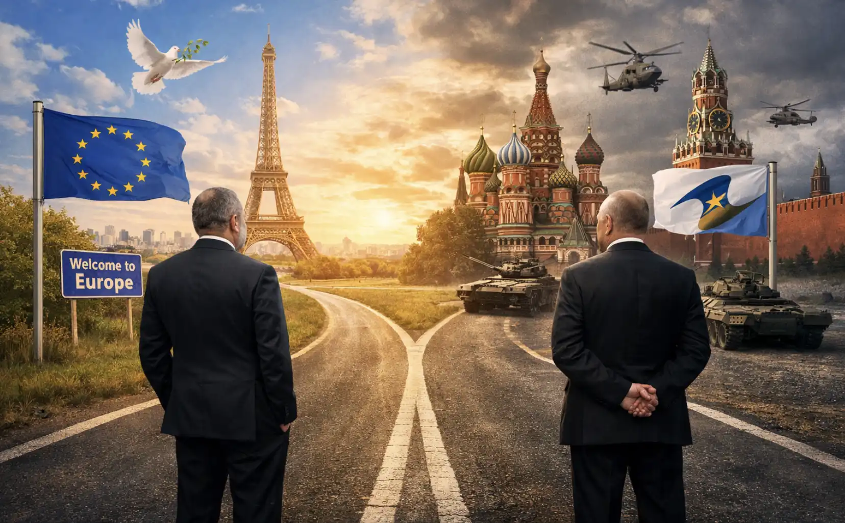 «Պատերա՞զմ թէ՞ խաղաղութիւն» / «բնական կա՞զ, թէ՞ Եւրոպա ազատ մուտք». Խ. Տէր Ղուկասեան