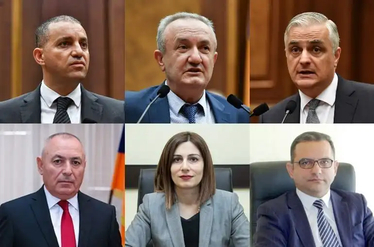    Նոր նշանակումներ. Նշանակուած են 5  նախարարներ եւ փոխվարչապետ 