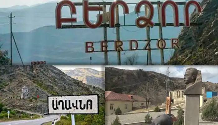 Բերձորի մէջ. Մնացած է խաչմերուկի յուշաքարը 