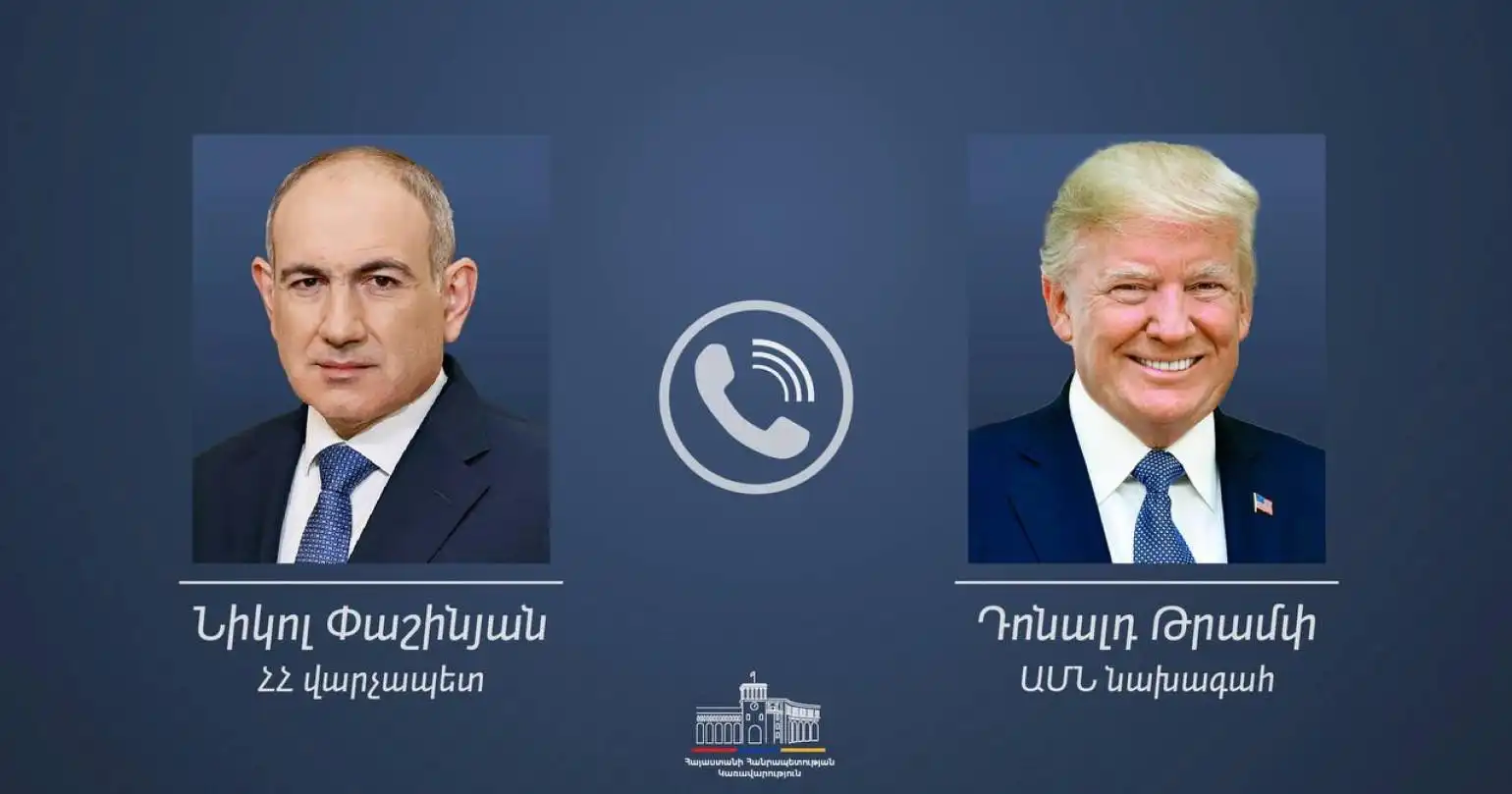 Փաշինեան- Թրամփ հեռախօսազրոյց. Օրակարգը՝ «ԹՐԻՓ»ն էր