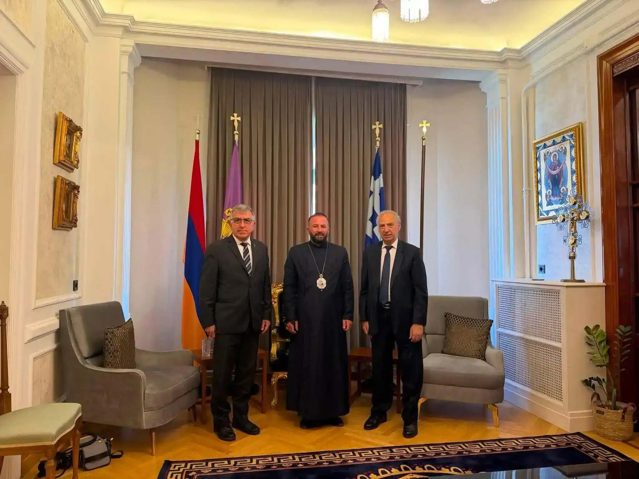Թեմակալ Առաջնորդ Գերշ. Տ.Խորէն Սրբազան ընդունեց Եւրասիոյ Հայ Աւետարանական Եկեղեցիներու Միութեան նախագահը