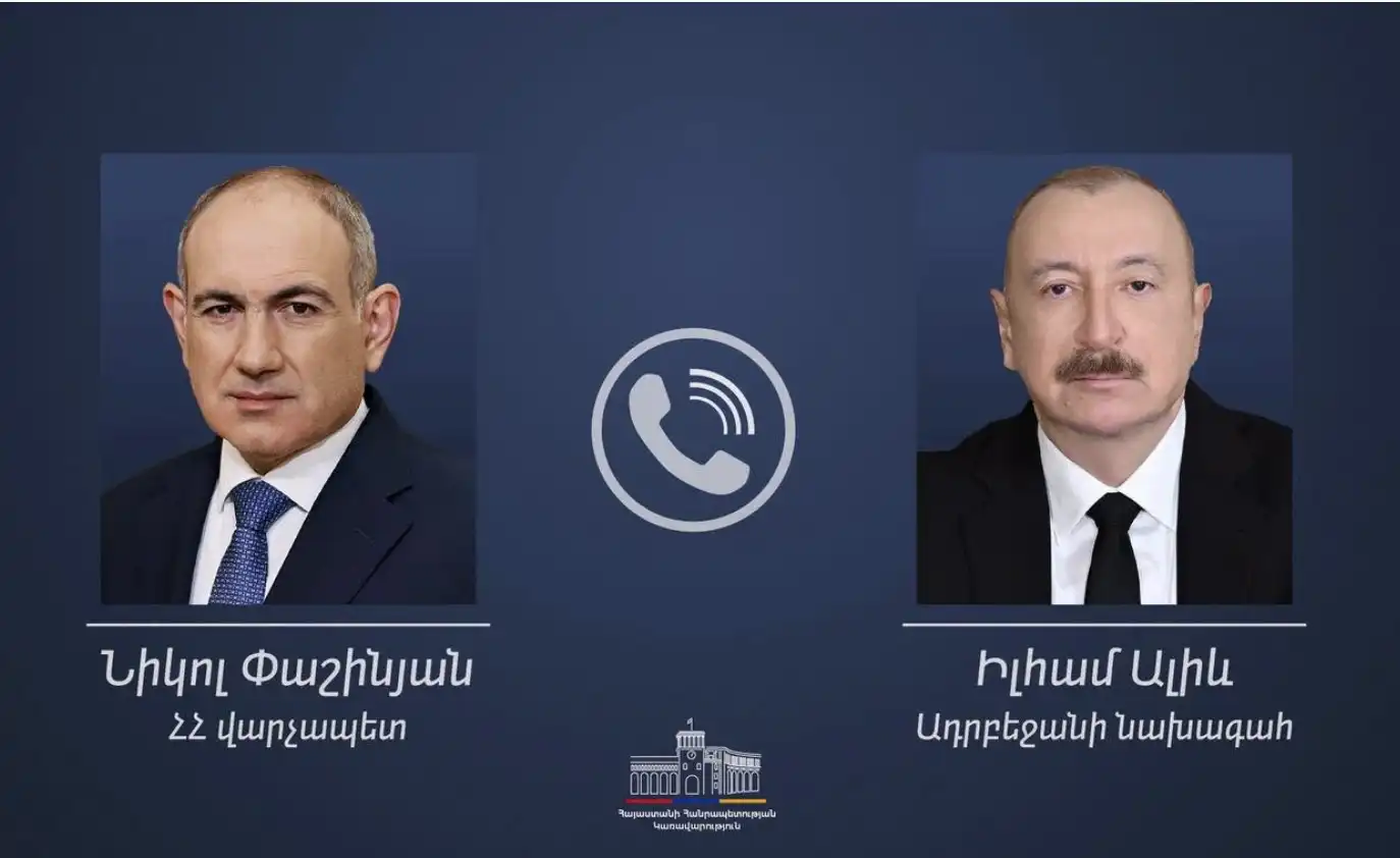 Փաշինեանն ու Ալիեւը հեռախօսազրոյցին քննարկած են խաղաղութեան գործընթացն ու TRIPP երթուղին