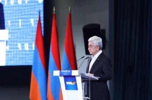 «Հանրապետականի  պահանջը Հայաստանի ինքնիշխանութիւնն է». Սերժ Սարգսեան  խօսք առաւ ՀՀԿ համագումարին 