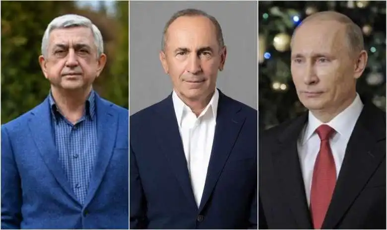 Ռուսիոյ նախագահը Ամանորի առթիւ շնորհաւորած է  Քոչարեանն ու Սարգսեանը