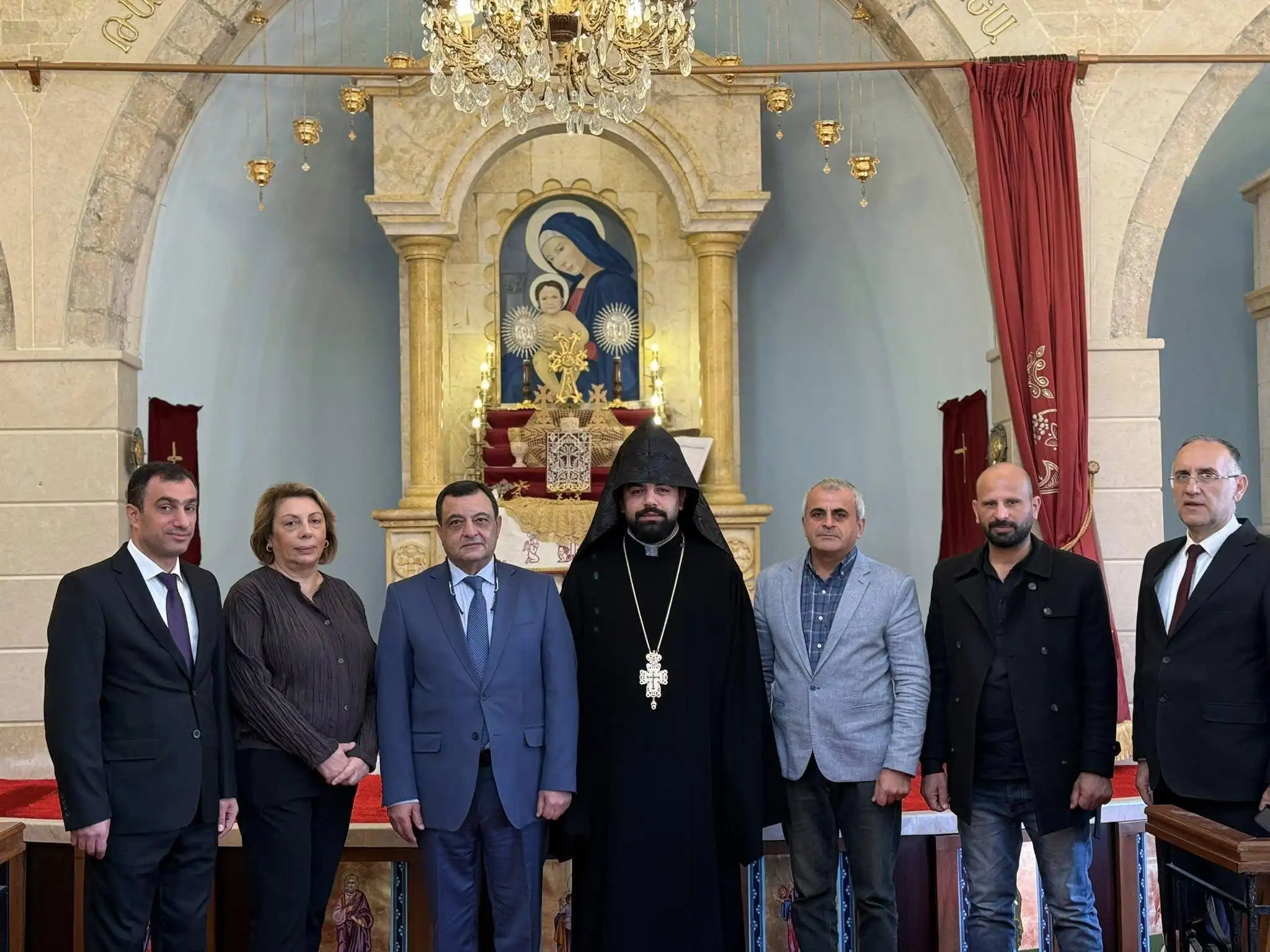 Սուրիոյ մէջ Հայաստանի Հանրապետութեան դեսպան մեծարգոյ Ռուբէն Խարազեան անդրանիկ այցելութեամբ այցելած է Քեսապ