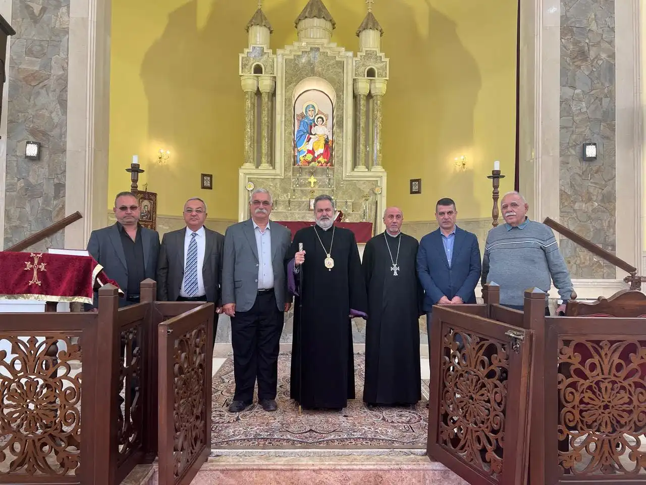 Առաջնորդ Սրբազան Հայրը հանդիպում ունեցաւ Էրպիլի նորընտիր Թաղական խորհուրդի անդամներուն հետ