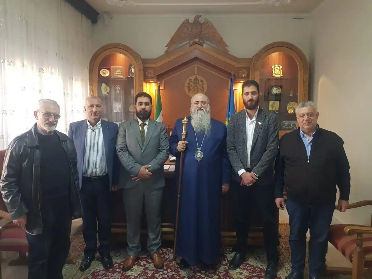 Ազիզիէ շրջանի ապահովական պատասխանատուն այցելեց Ազգային Առաջնորդարան 