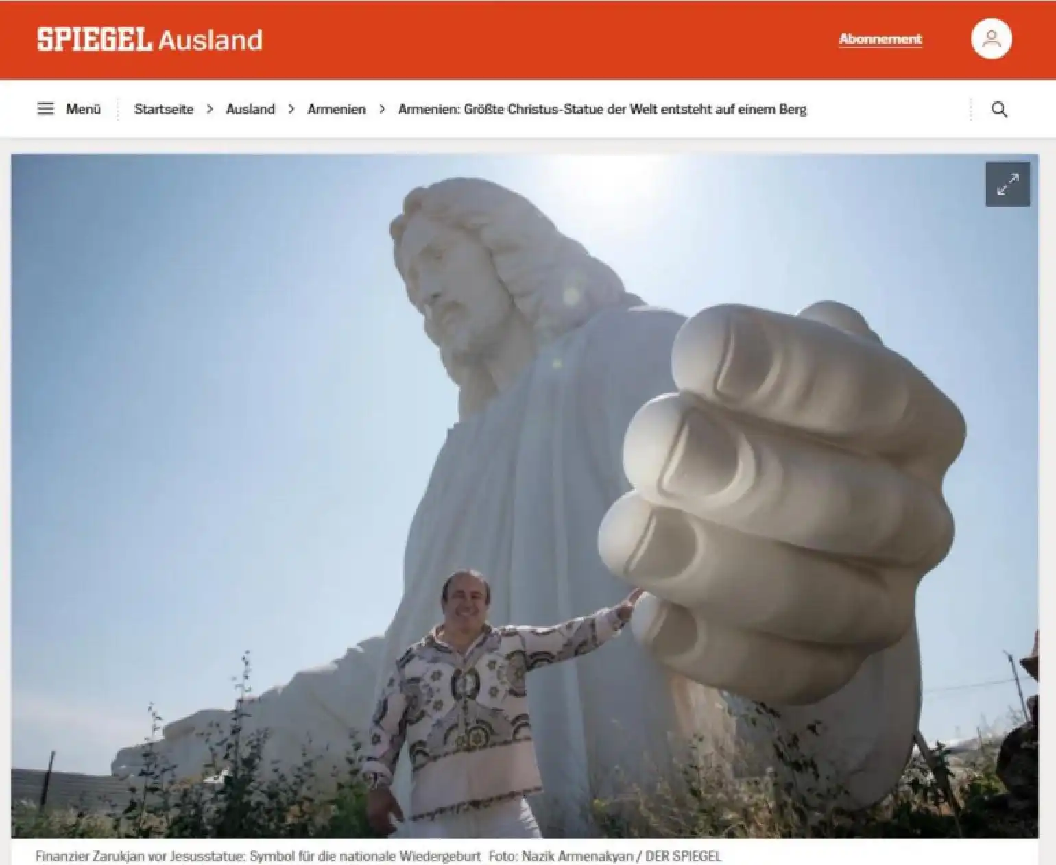 «Հայաստանը որպէս առաջին Քրիստոնեայ երկիր».DER SPIEGEL 