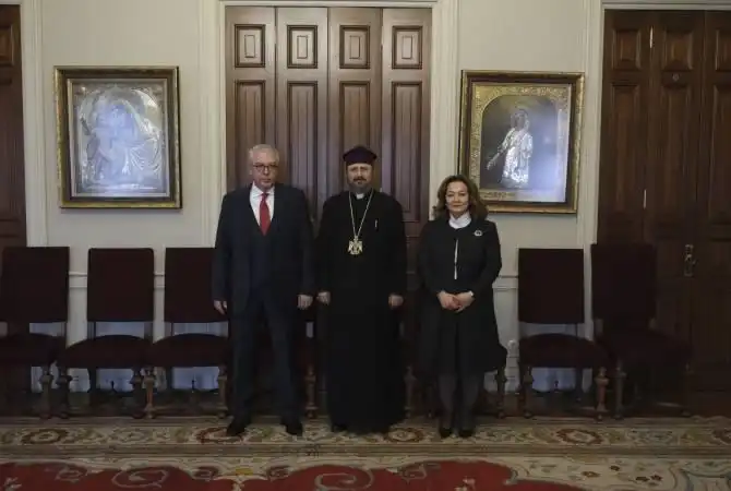 Սահակ Բ. Մաշալեան պատրիարքը ընդուած է Սերտար Քըլըճի այցելութիւնը
