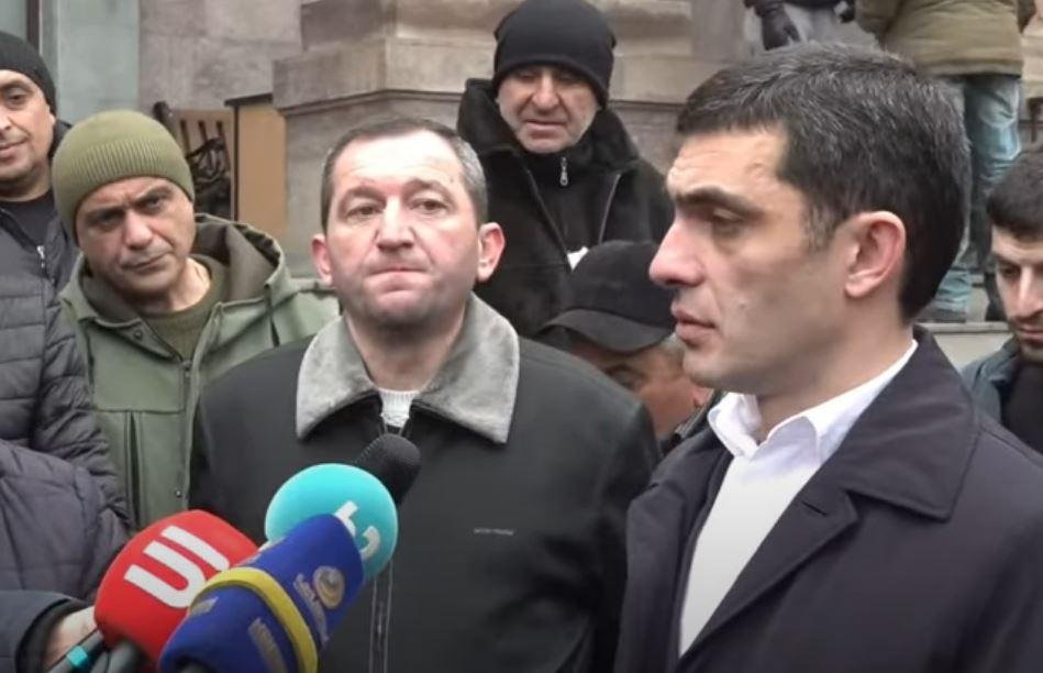 Արցախէն տեղահանուածներու բողոքի հաւաքը (Տեսանիւթ)