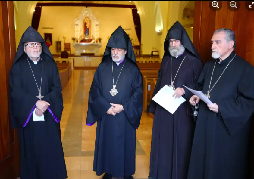 Գերշ. Տ. Յովնան արք. Տէրտէրեանի նախագահութեամբ հոգեւորականաց ժողով Արեւմտեան Թեմէն ներս 