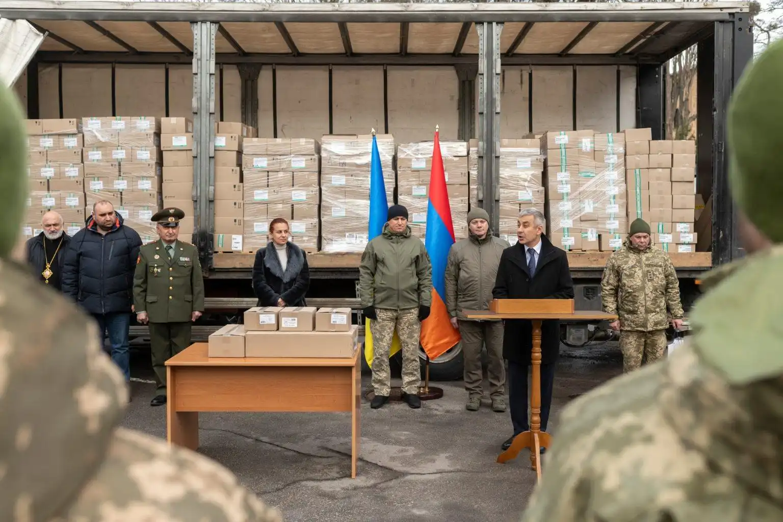 Հայաստանը մարդասիրական օգնութիւն ուղարկած է Ուքրանիա