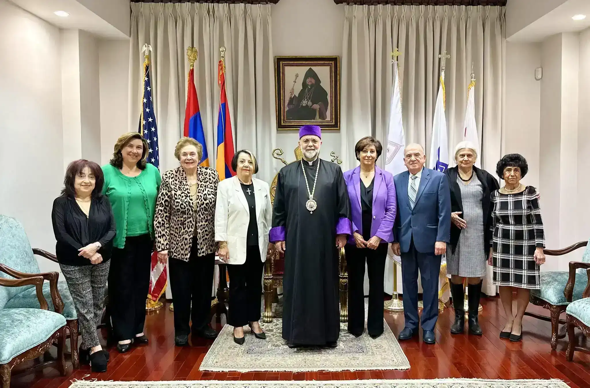 «Հայկական Ոսկրածուծի Հիմնարկ»ի պատուիրակութիւնը ստացած է Գերշ. Տ. Գեղամ արք.ին օրհնութիւնը 