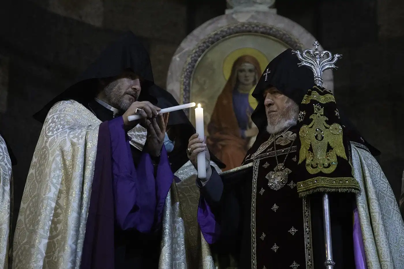 Սուրբ Ծննդեան եւ Աստուածյայտնութեան տոնի Ճրագալոյցի Պատարագը Սուրբ Գայանէ վանքում