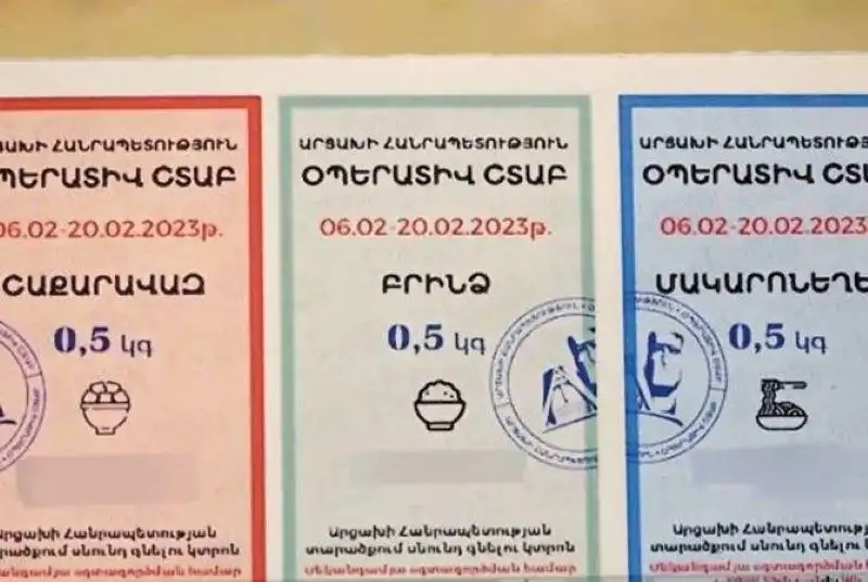 Արցախի մէջ. 20 Յունուարէն սկսեալ պարէնային կարեւոր  տեսակները միայն կտրոնով (Տեսանիւթ)
