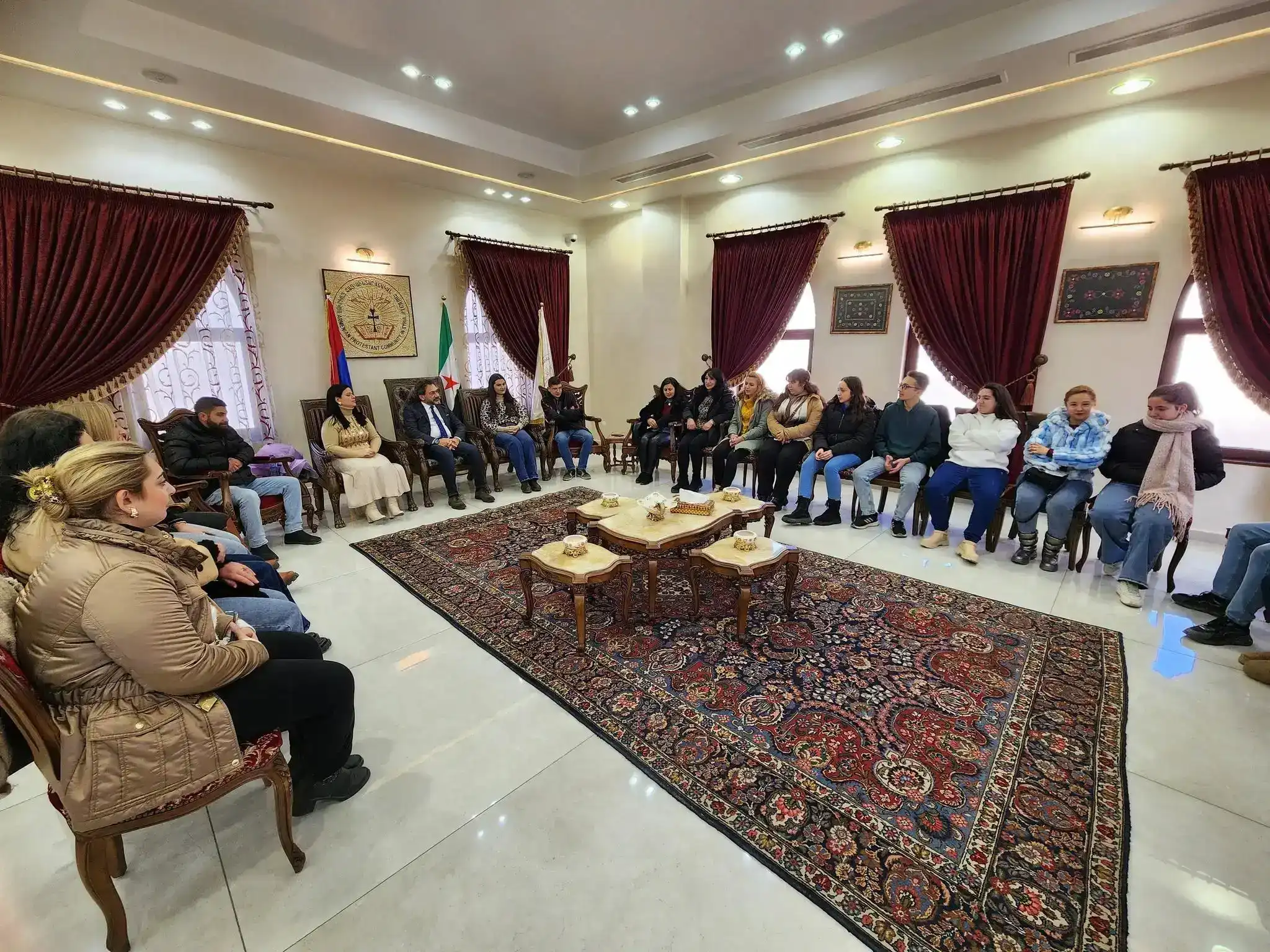 Հալէպ. Հանդիպում Հայ Աւետ. Բեթէլ եկեղեցւոյ Կիրակնօրեայի եւ Պատանեացի առաջնորդներուն հետ