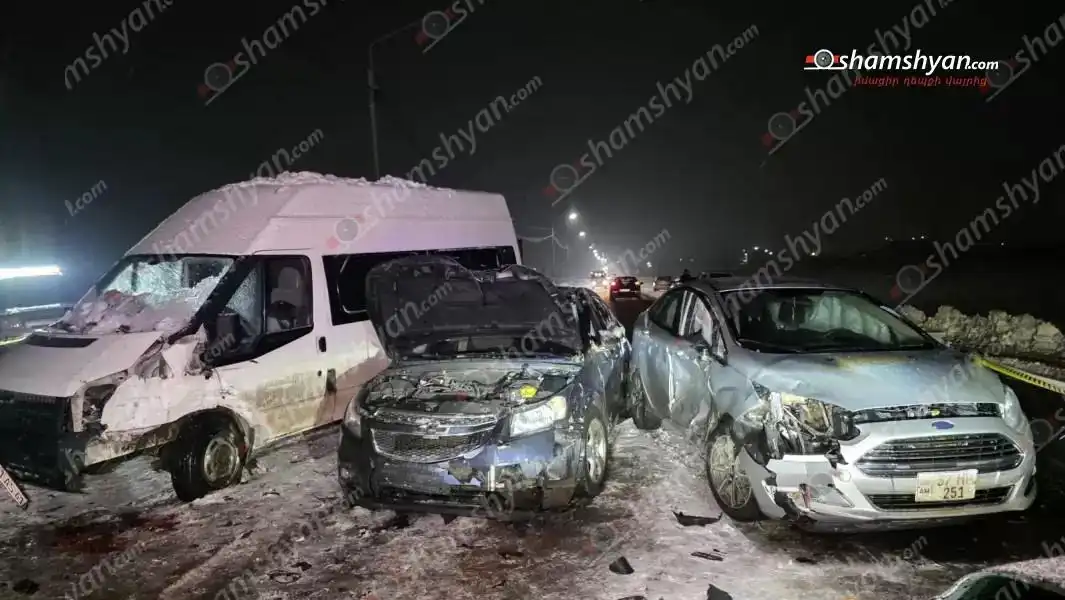 Մերկասառոյցի պատճառով մեծ արկած Եղուարդի մէջ. Կան տուժածներ 