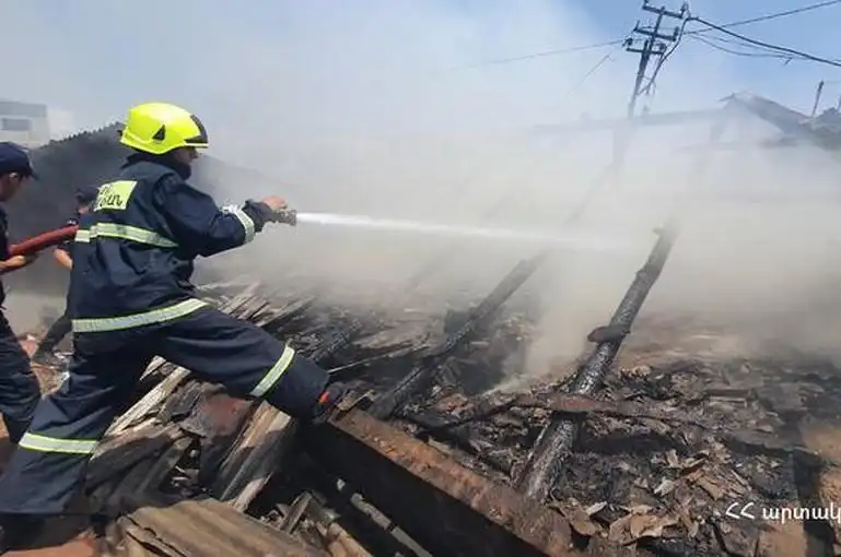 Հրդեհ՝ Դաւթաշէն շրջանին մէջ (Տեսանիւթ)