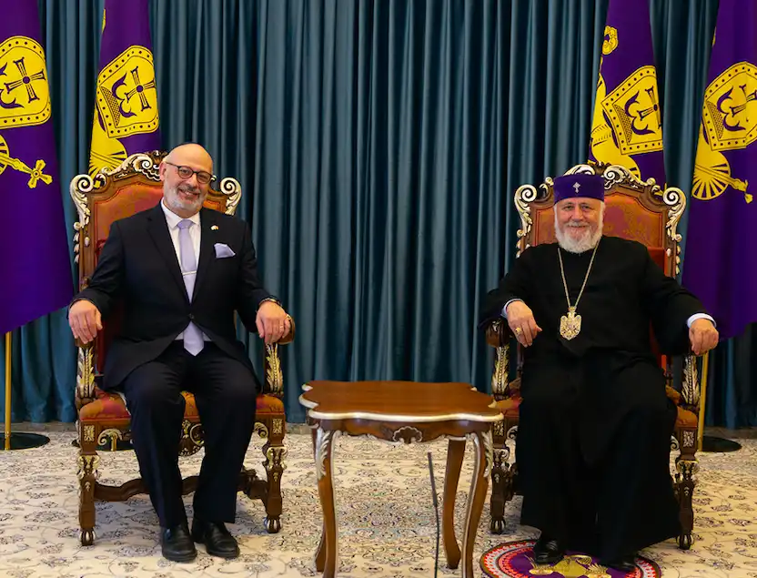 Ամենայն Հայոց Կաթողիկոսն ընդունեց  ՀՀ-ում Իսրայելի նորանշանակ դեսպանին