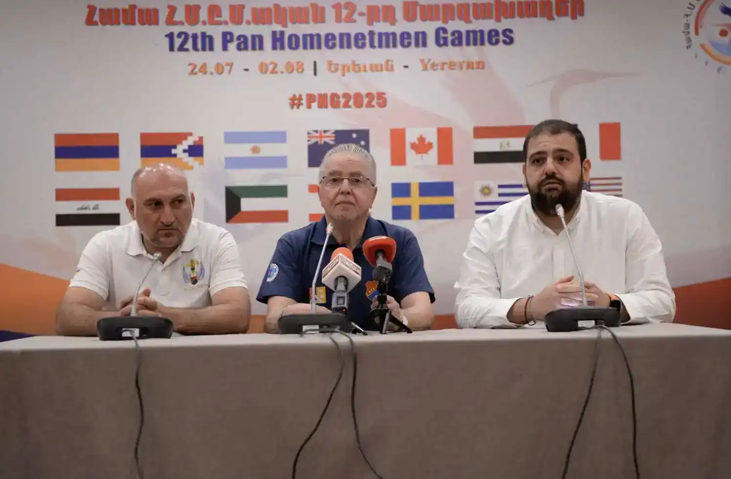 Երեւան. Համա- ՀՄԸՄ-ական 12 -րդ  մարզախաղերու  ծանօթացման  մամլոյ ասուլիսը 