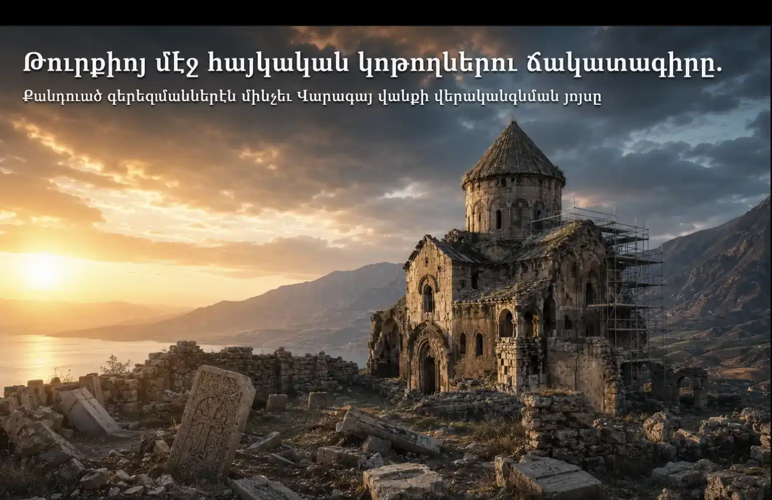 Թուրքիոյ մէջ հայկական կոթողներու ճակատագիրը. Քանդուած գերեզմաններէն մինչեւ Վարագայ վանքի վերականգնման յոյսը