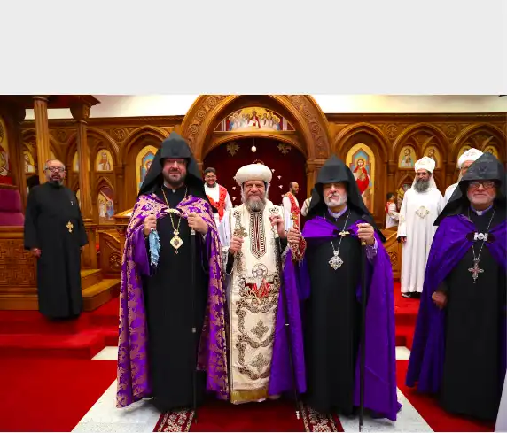 Տ. Յովնան եւ Տ. Թորգոմ  մասնակից Ղըպտիներու նորընտիր Առաջնորդի  պատարագին 