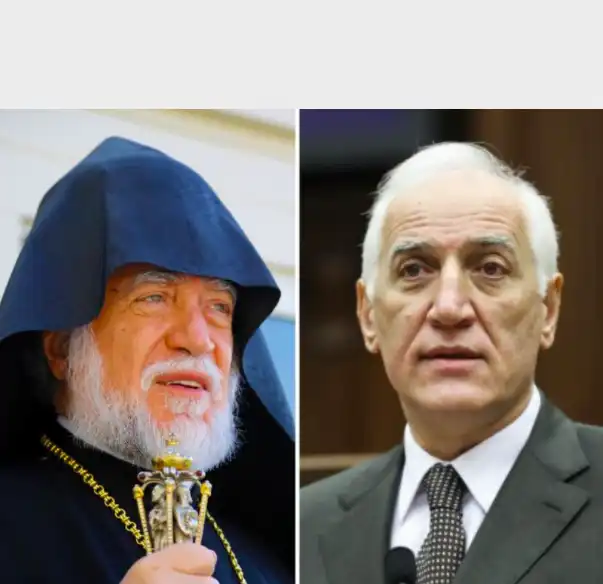  Ն.Ս.Օ.Տ.Տ. Արամ Ա. Կաթողիկոս շնորհաւորեց  նախագահ Վահագն Խաչատուրեանը 