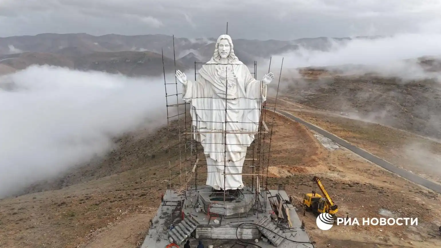 Լիբանանի եւ Սուրիոյ սահմանին տեղադրուած է Քրիստոսի արձանը