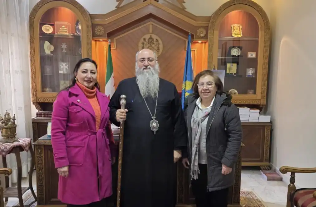 Ս.Օ.Խաչի Շրջ. Վարչութիւնը այցելած է Բերիոյ Հայոց Թեմի Բարեջան Առաջնորդին