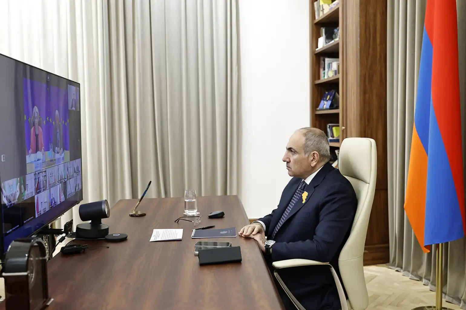 Փաշինեան մասնակցած է Մերձաւոր Արեւելքի նուիրուած հեռավար զրոյցի 