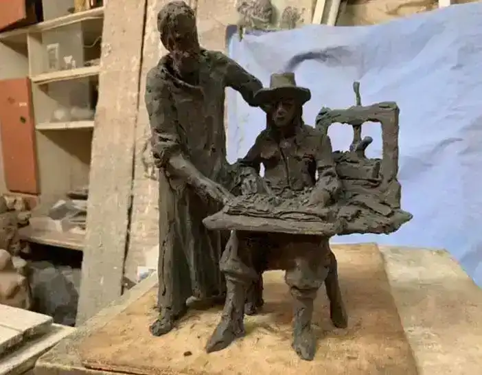 Հայերէն առաջին տպագիր Աստուածաշունչի յուշարձանը Ամսթերտամի մէջ - Հայ գիրքին յիշողութիւնը կը մարմնաւորուի Ոսկան Երեւանցիի եւ Քրիստոֆըլ վան Տէյքի անուններով