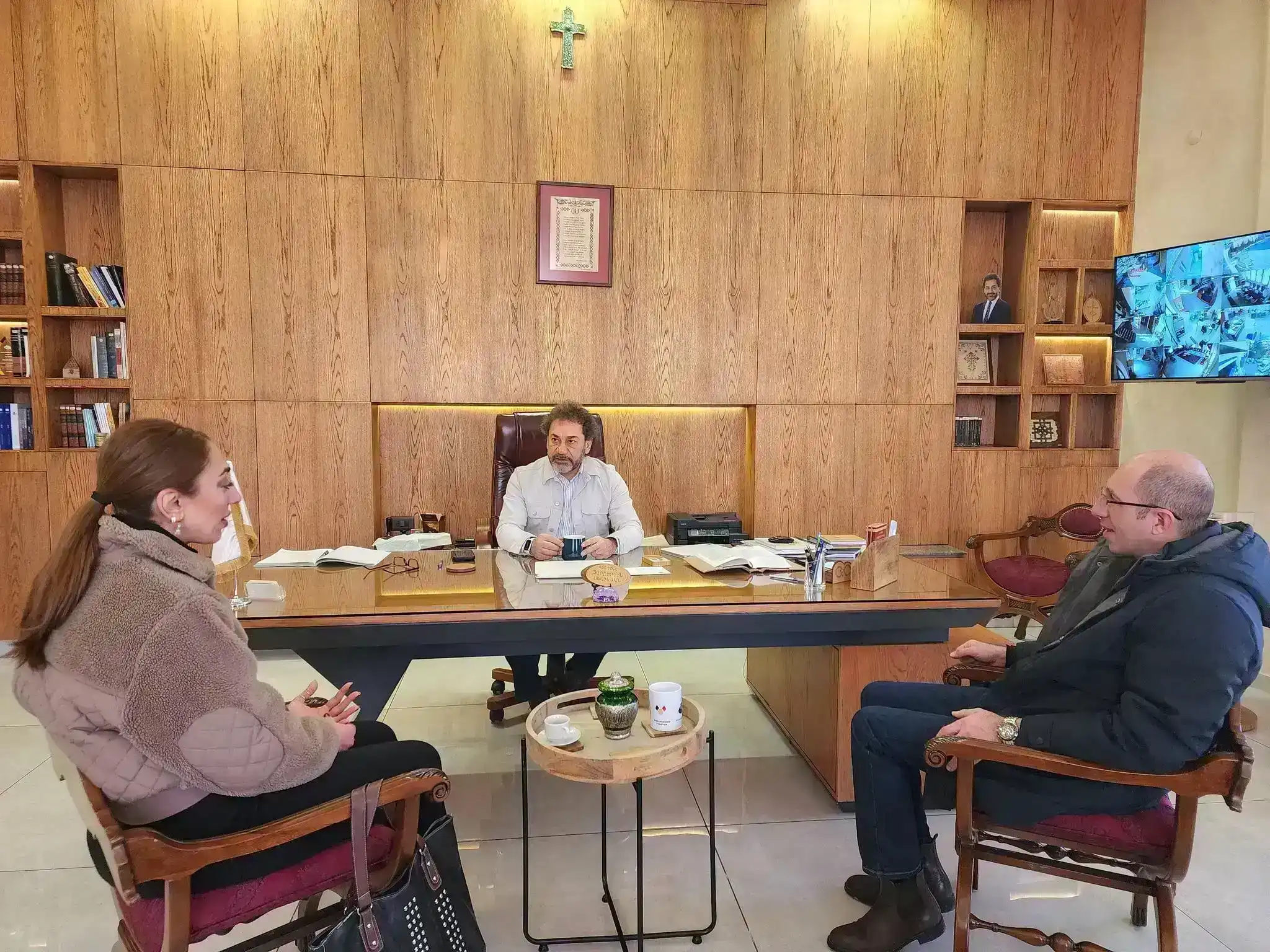 ՀԲԸՄ ՀԵԸ Գործադիր մարմնի այցելութիւնը՝ Վեր. Դոկտ. Յարութիւն Սելիմեանին 