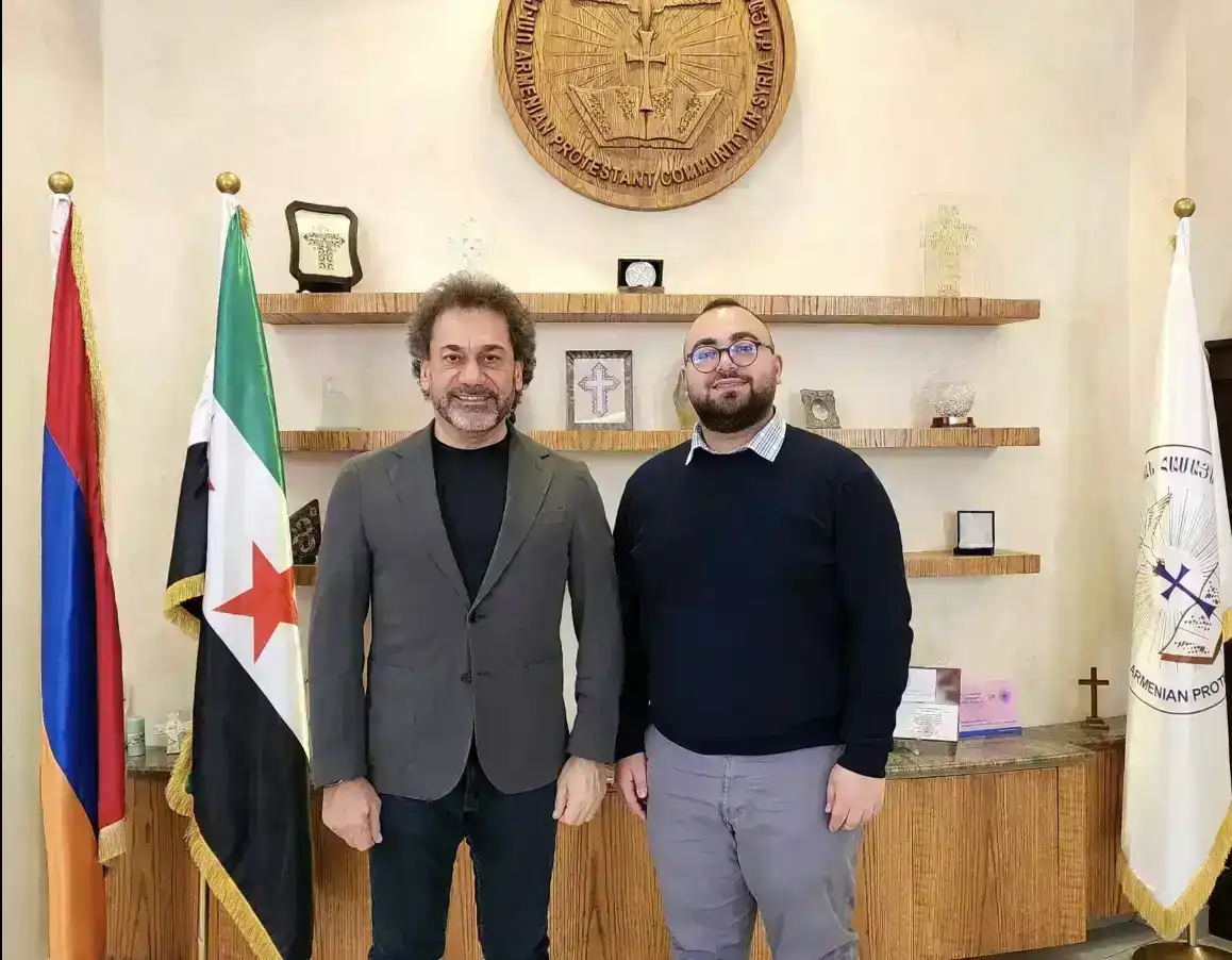 Հալէպ. Վեր. Դոկտ. Յարութիւն Սելիմեան ընդունեց Պատուելի Ճորճ Սահիլին 