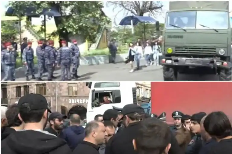Երեւանի կեդրոնական հատուածը գրեթէ անդամալուծուած. Բողոքի գործողութիւնները կը շարունակուին