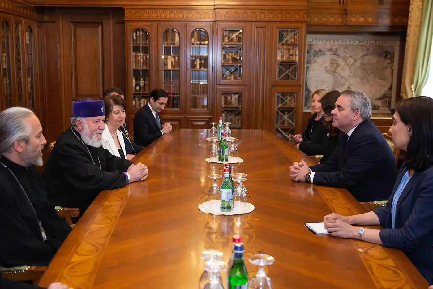 Ամենայն Հայոց Կաթողիկոսն  ընդունեց ֆրանսիական պատվիրակությանը 