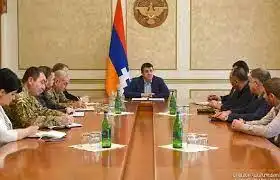 Արցախի Անվտանգութեան Խորհուրդի նիստ գլխաւորութեամբ՝ Արայիկ  Յարութիւնեանի
