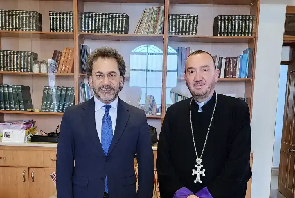 Եղբայրական հանդիպում Հալէպի մէջ. Համայնքապետ Վեր. Յարութիւն Սելիմեան ընդունեց՝ Գերյ. Հայր Գառնիկ Ծ. Վ. Յովսէփեանը
