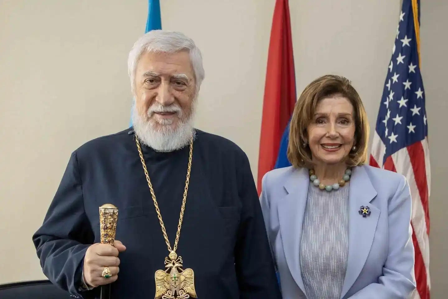 Ն.Ս.Օ.Տ.Տ.  Արամ  Ա. Վեհափառ ընդունեց այցը՝ Նենսի Փելոսիի 