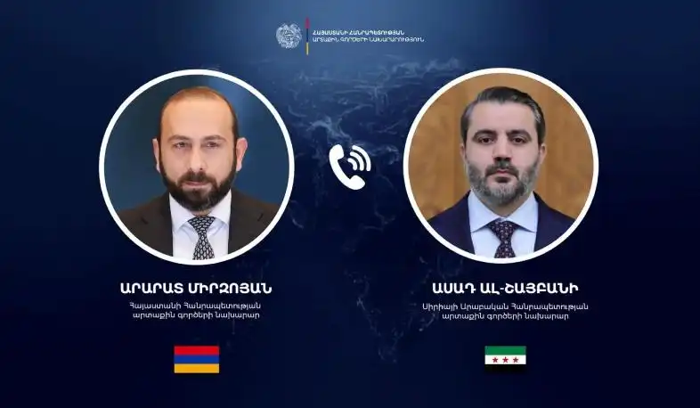 Հայաստան–Սուրիա քաղաքական երկխօսութիւնը պիտի աշխուժանայ.Միրզոյեան- Շիպանի հեռախօսազրոյց 