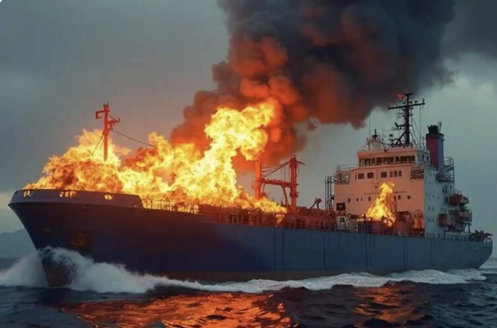 Թուրքիոյ ափերուն մօտ ռուսական լցանաւերու մէջ հրդեհ բռնկած է