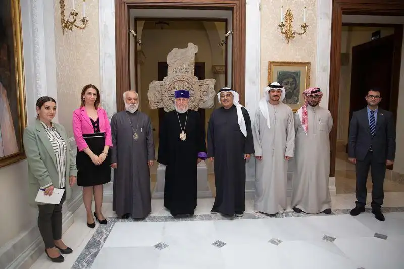 Ամենայն Հայոց Կաթողիկոսն ընդունեց ԱՄԷ պատուիրակութիւնը