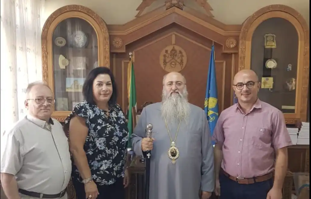 Հալէպ. Համազգայինի պատասխանատուներու այցը՝ Առաջնորդ Սրբազանին