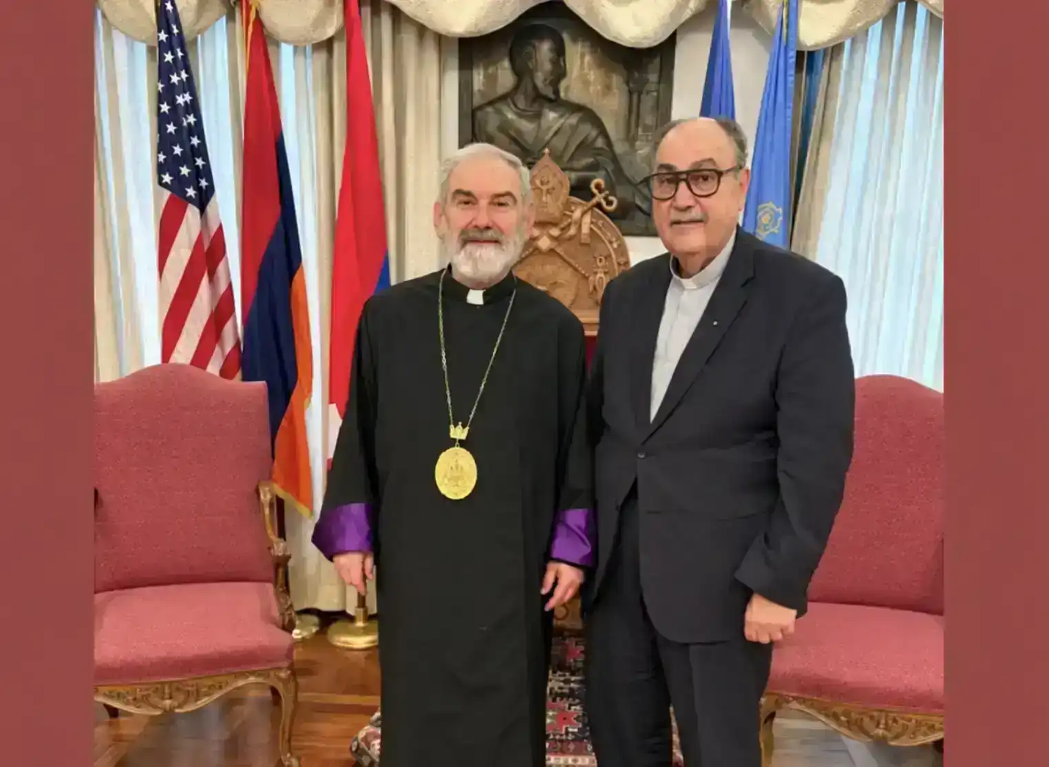 ԱՄՆ Արեւելեան թեմի առաջնորդ Գերշ. Տ. Անուշաւան արքեպիսկոպոս հիւրընկալեց Հայ Աւետարանական Համաշխարհային Խորհուրդի գործադիր տնօրէնը