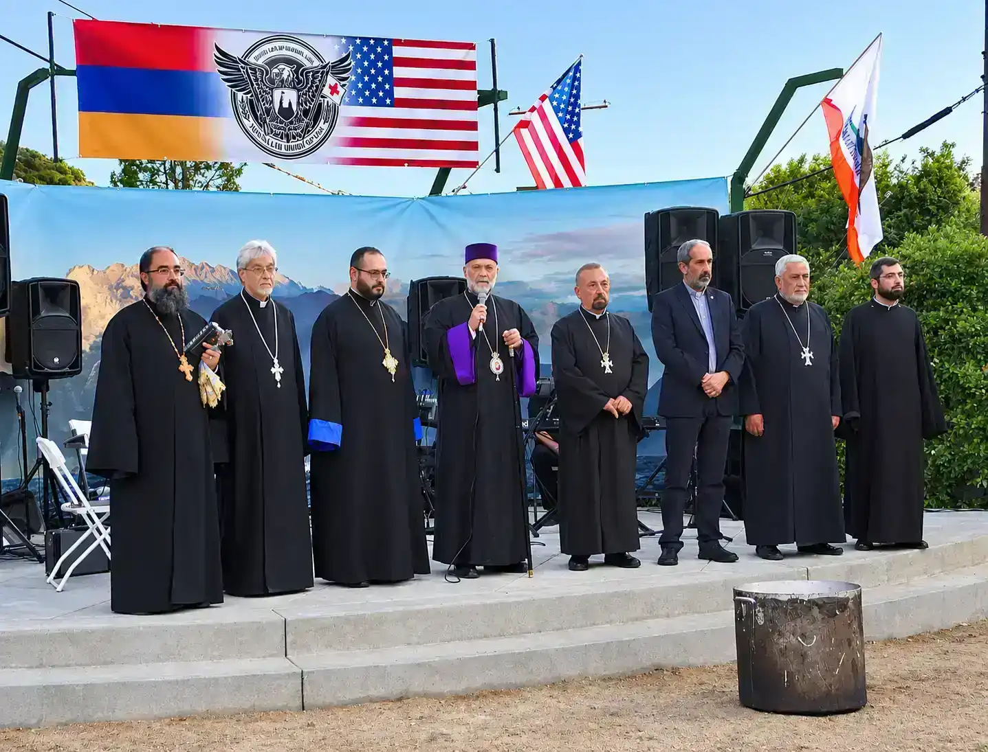Մուսա Լերան հերոսամարտի 111-ամեակի տօնախմբութեան. Մասնակցութիւն բերաւ նաեւ Գերշ.  Տ. Գեղամ արք.