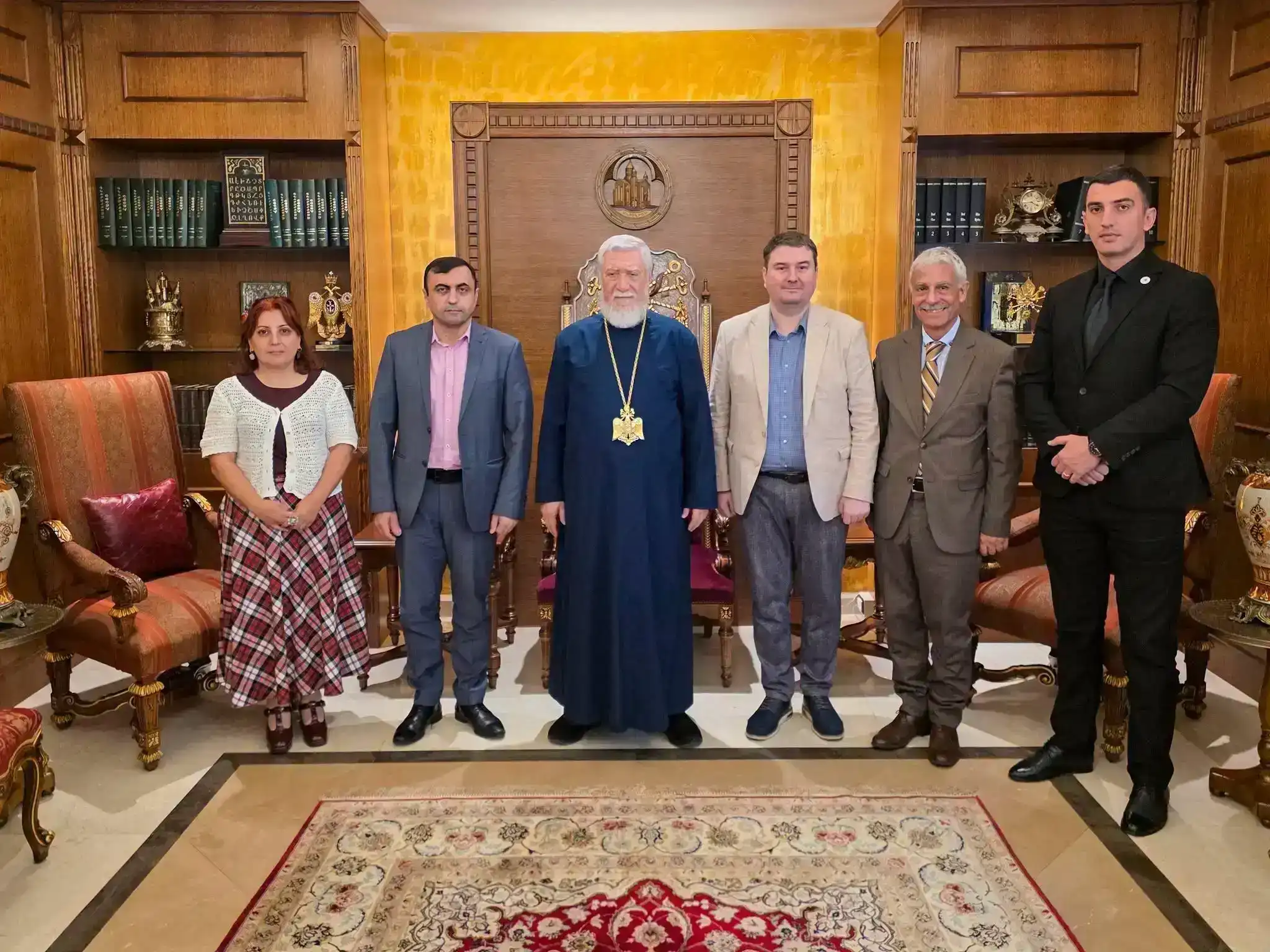 Գերմանիոյ Լեփսիուսի անուան կեդրոնի պատասխանատուները այցելեցին  Ն.Ս.Օ.Տ.Տ.  Արամ Ա. Վեհափառ Հայրապետին 