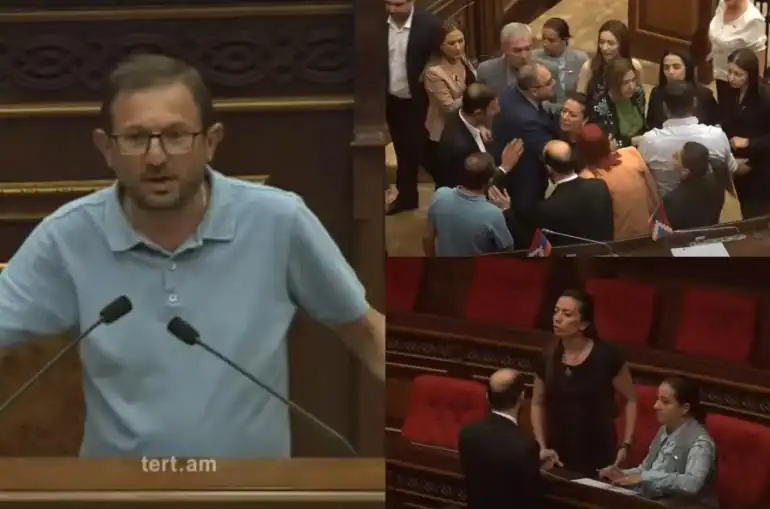 Դաւաճանի պիտակը ձեր վրայ է մնալու, լուծումը մէկն է՝ նոր իշխանութիւն, նոր վարչապետ․ Գեղամ Մանուկեանի ելոյթէն ետք իրավիճակն ԱԺ–ի մէջ լարուեցաւ