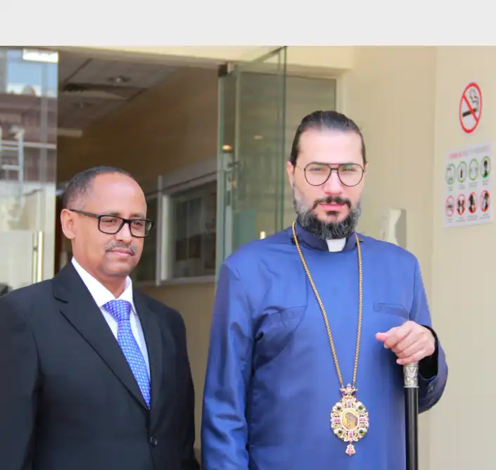 Գերշ. Տ. Մեսրոպ Սրբազան ընդունած է ԱՄԷ-ի Եթովպիոյ Ուղղափառ Եկեղեցւոյ պատուիրակութիւնը (Լուսանկար) 